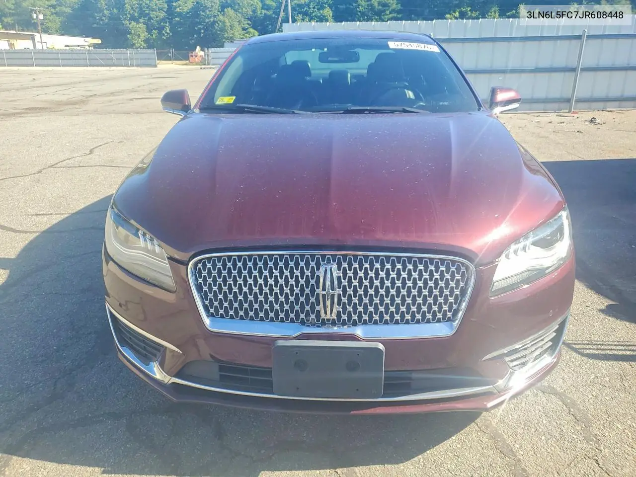 2018 Lincoln Mkz Reserve VIN: 3LN6L5FC7JR608448 Lot: 57545876