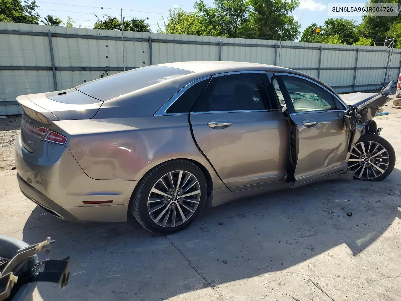 2018 Lincoln Mkz Premiere VIN: 3LN6L5A96JR604726 Lot: 58930876