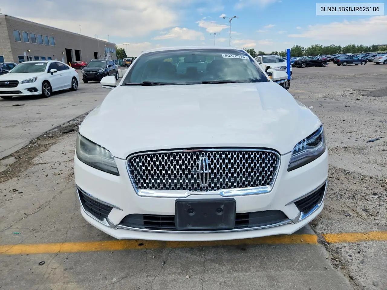 2018 Lincoln Mkz Premiere VIN: 3LN6L5B98JR625186 Lot: 59370376