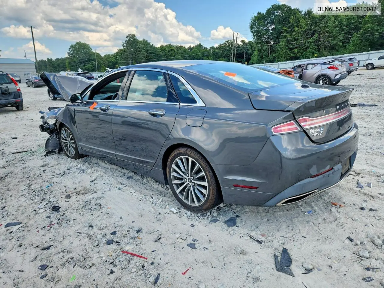 2018 Lincoln Mkz Premiere VIN: 3LN6L5A96JR610042 Lot: 60302986