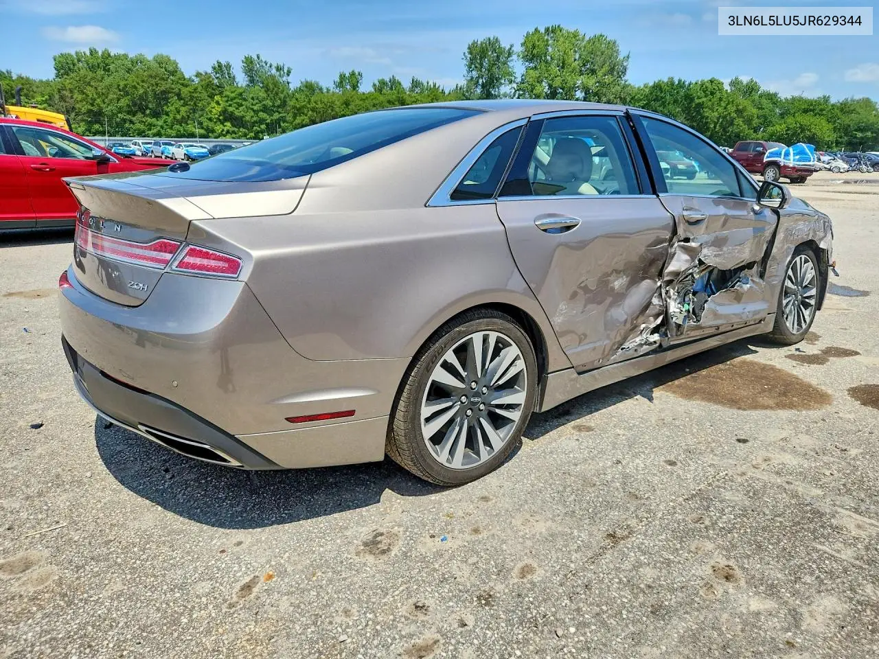 2018 Lincoln Mkz VIN: 3LN6L5LU5JR629344 Lot: 62059316