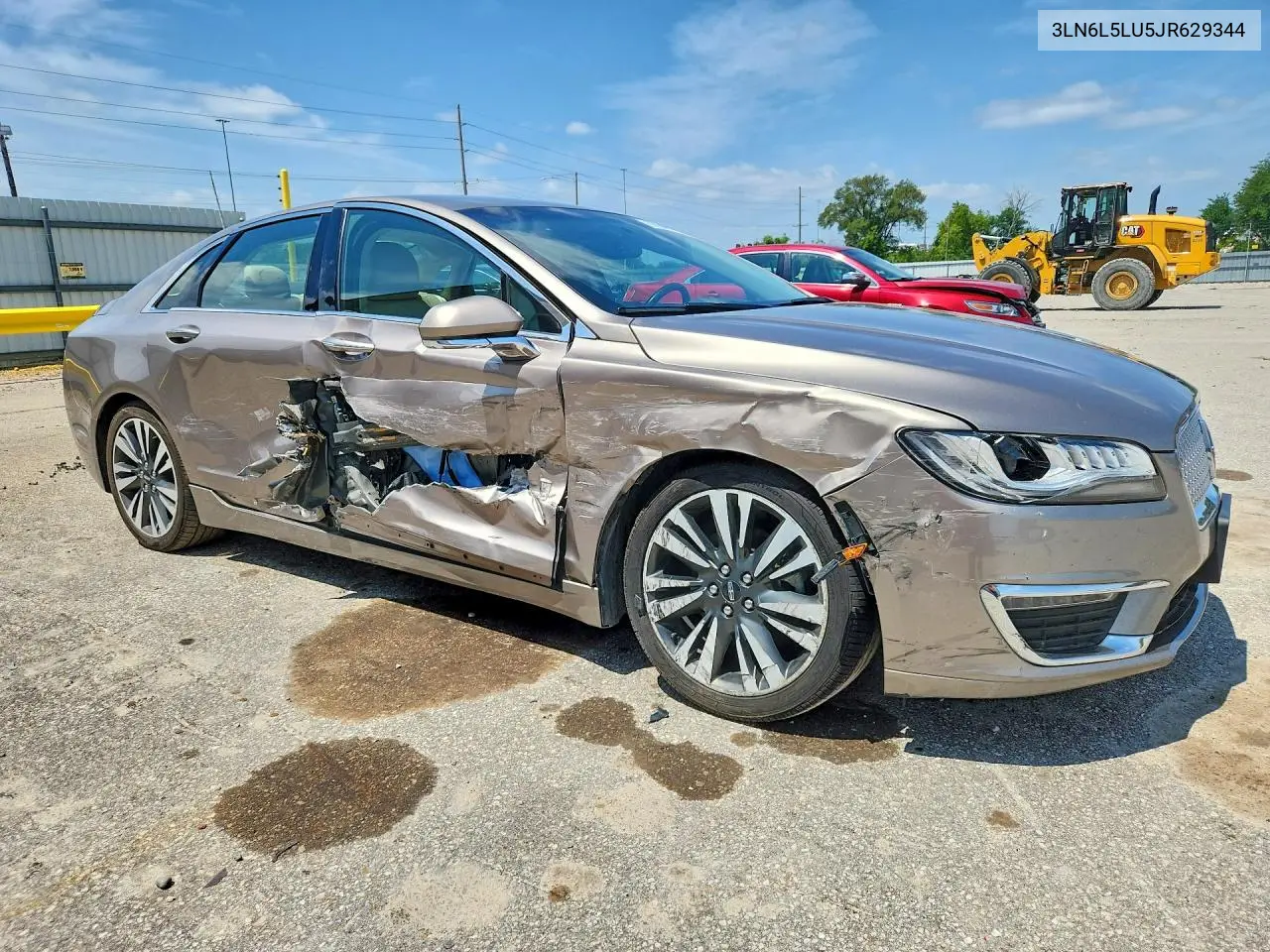 2018 Lincoln Mkz VIN: 3LN6L5LU5JR629344 Lot: 62059316