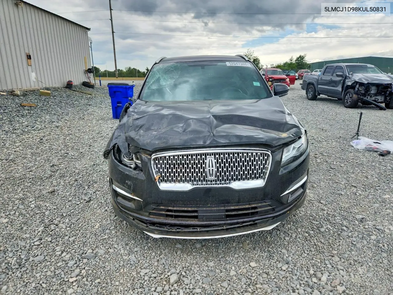2019 Lincoln Mkc VIN: 5LMCJ1D98KUL50831 Lot: 52047386