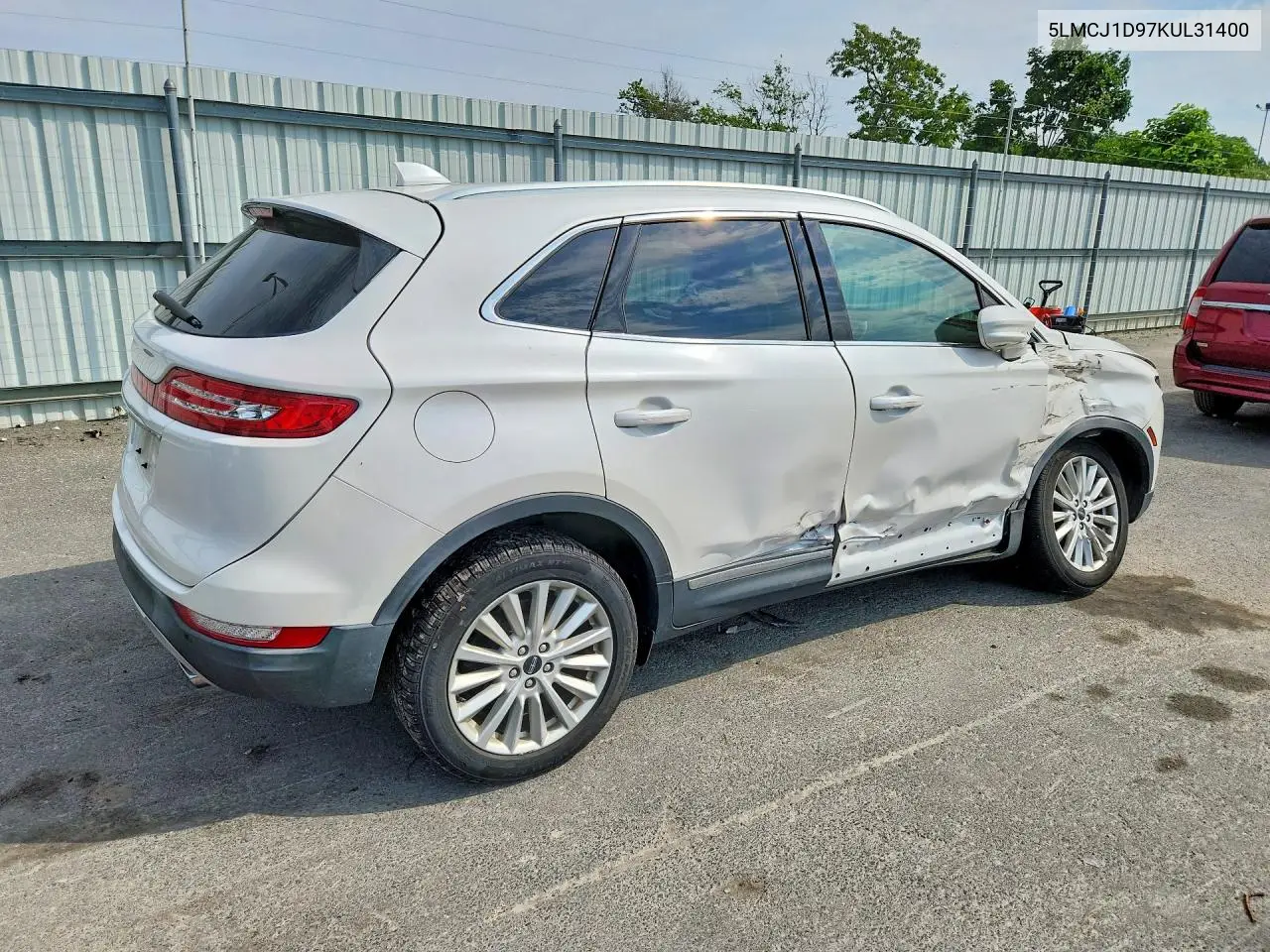 2019 Lincoln Mkc VIN: 5LMCJ1D97KUL31400 Lot: 57606906