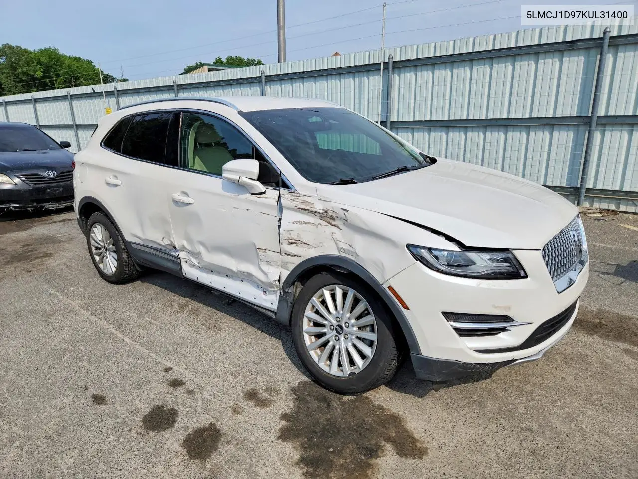 2019 Lincoln Mkc VIN: 5LMCJ1D97KUL31400 Lot: 57606906