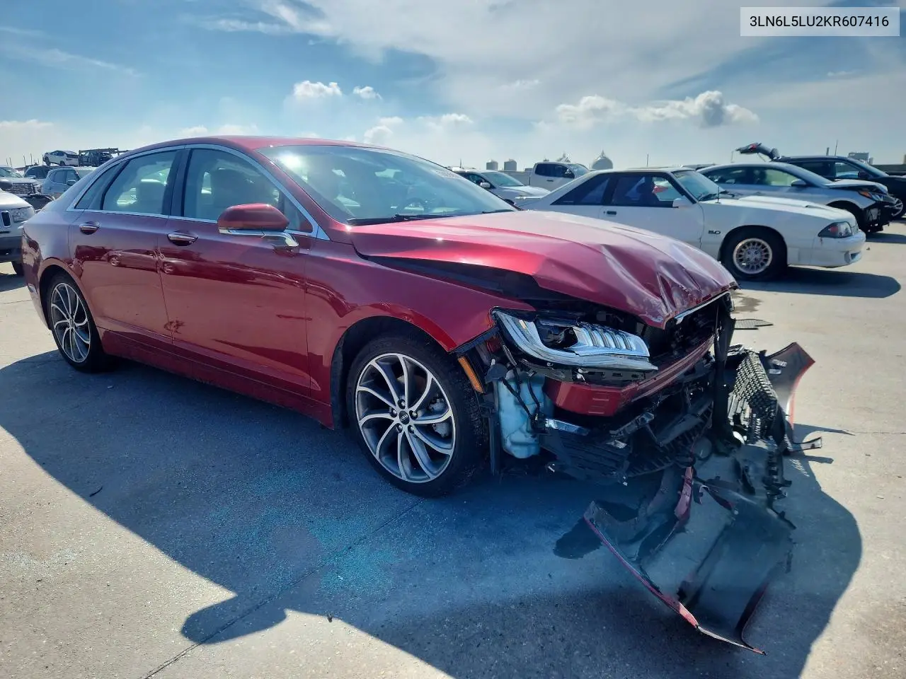 2019 Lincoln Mkz Reserve I VIN: 3LN6L5LU2KR607416 Lot: 59620536