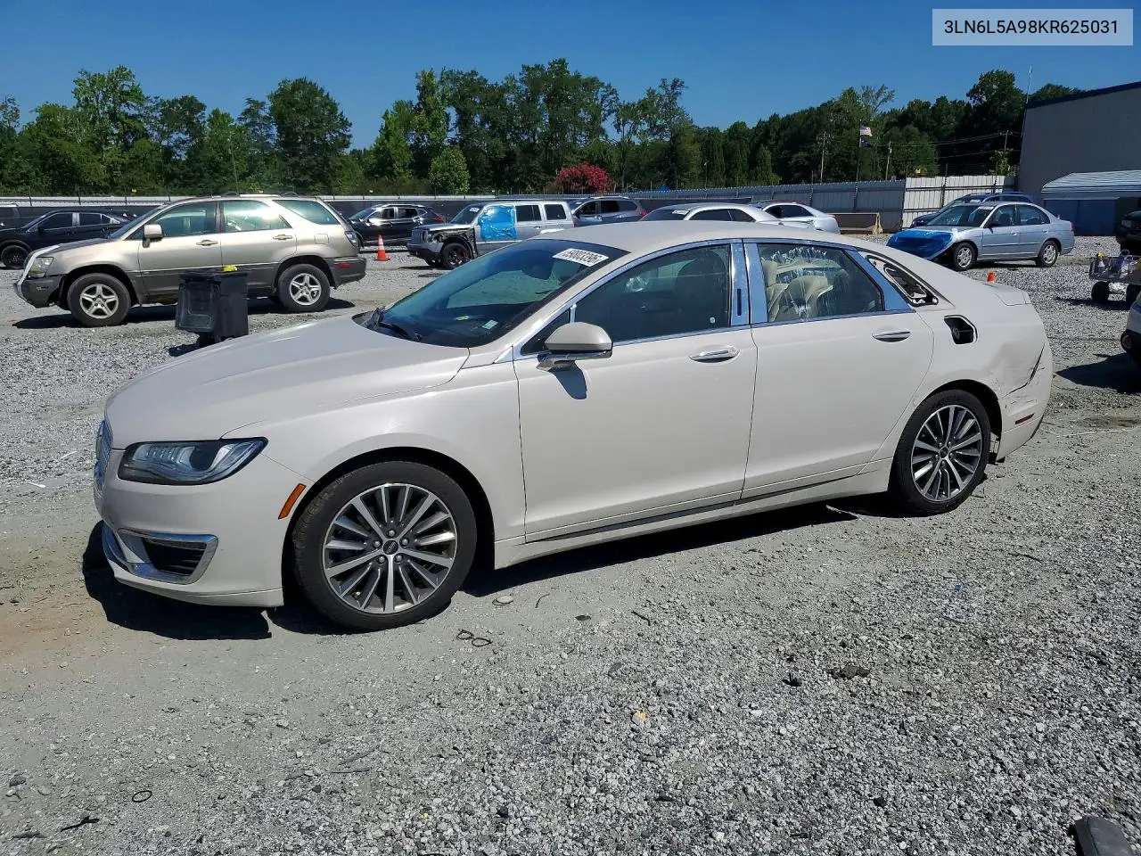 2019 Lincoln Mkz VIN: 3LN6L5A98KR625031 Lot: 59803396