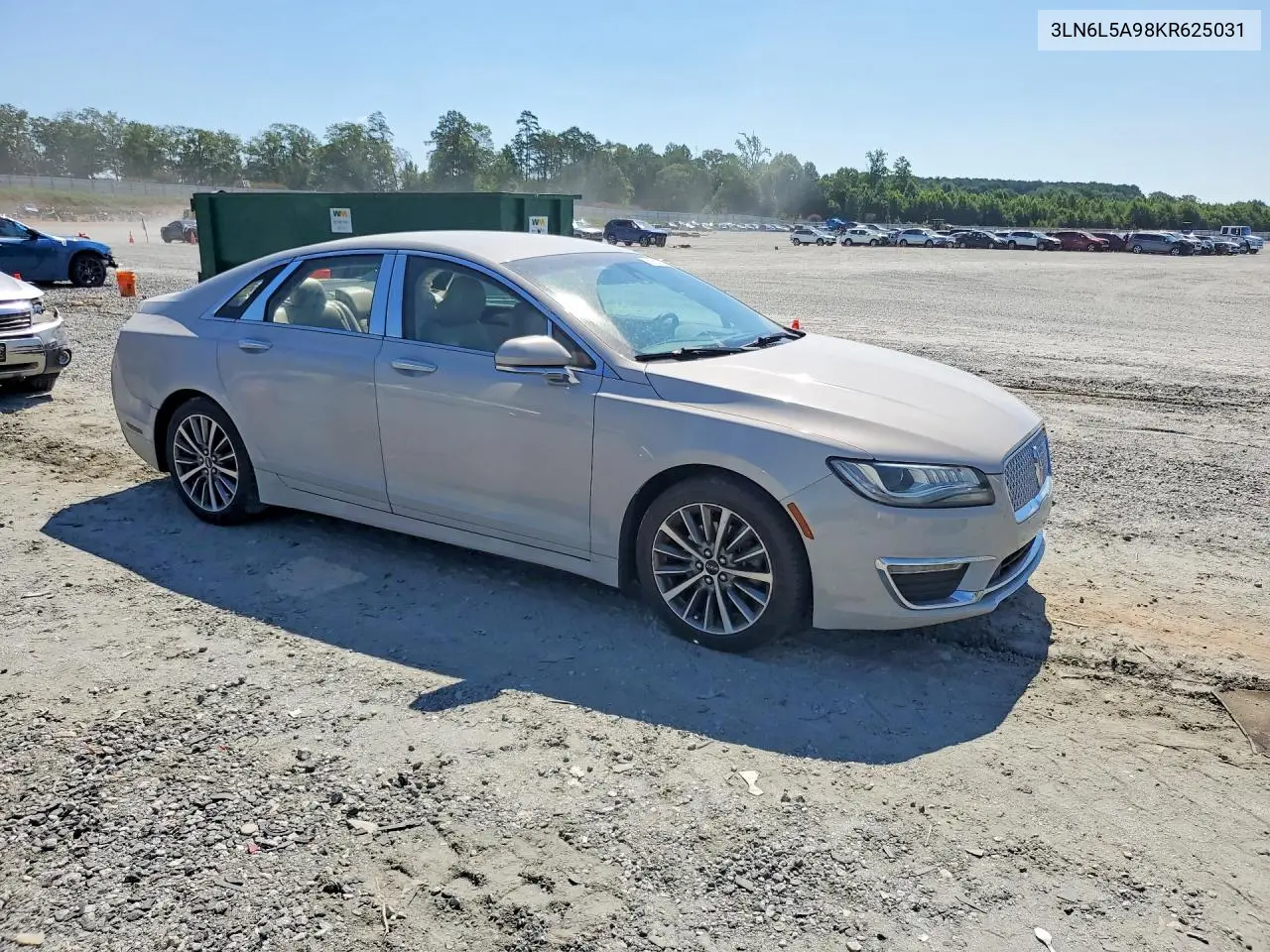 2019 Lincoln Mkz VIN: 3LN6L5A98KR625031 Lot: 59803396