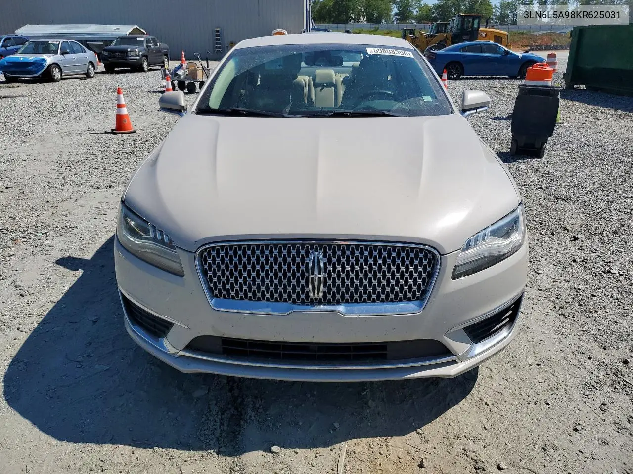 2019 Lincoln Mkz VIN: 3LN6L5A98KR625031 Lot: 59803396