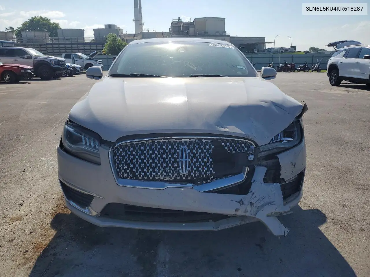 2019 Lincoln Mkz VIN: 3LN6L5KU4KR618287 Lot: 60306296