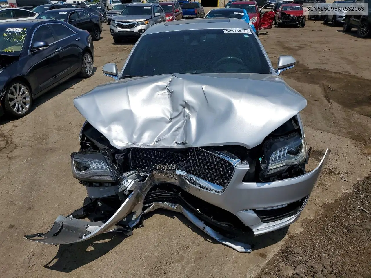 2019 Lincoln Mkz Reserve I VIN: 3LN6L5C95KR632063 Lot: 60611476