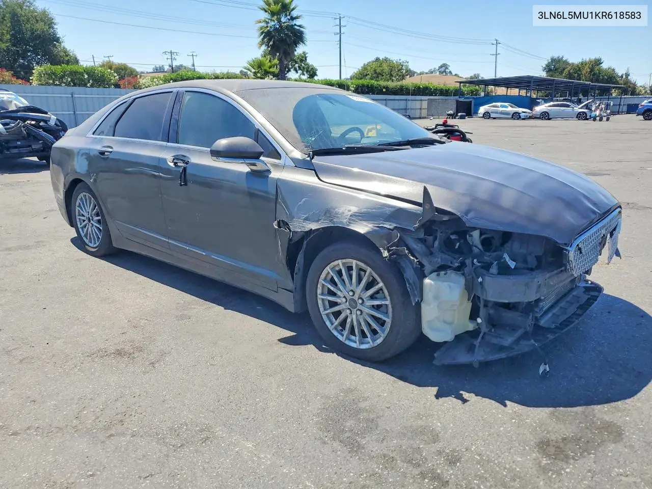 2019 Lincoln Mkz Reserve Ii VIN: 3LN6L5MU1KR618583 Lot: 60668006
