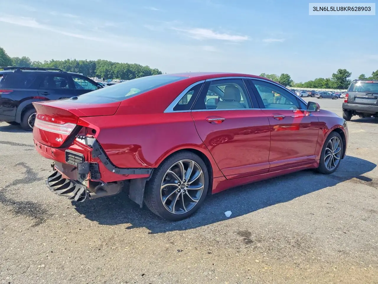 2019 Lincoln Mkz Reserve I VIN: 3LN6L5LU8KR628903 Lot: 61306086