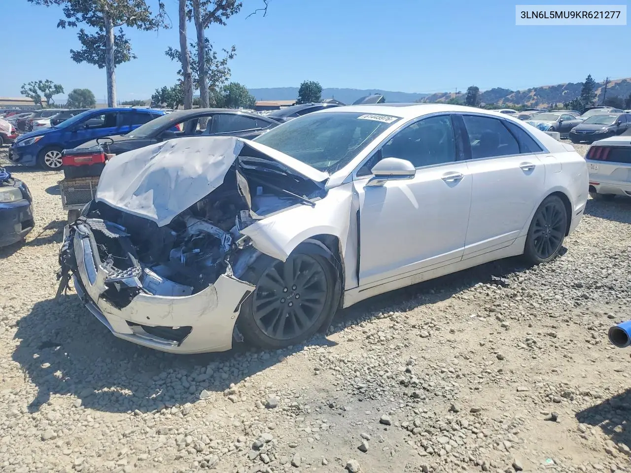 2019 Lincoln Mkz Reserve Ii VIN: 3LN6L5MU9KR621277 Lot: 61445976