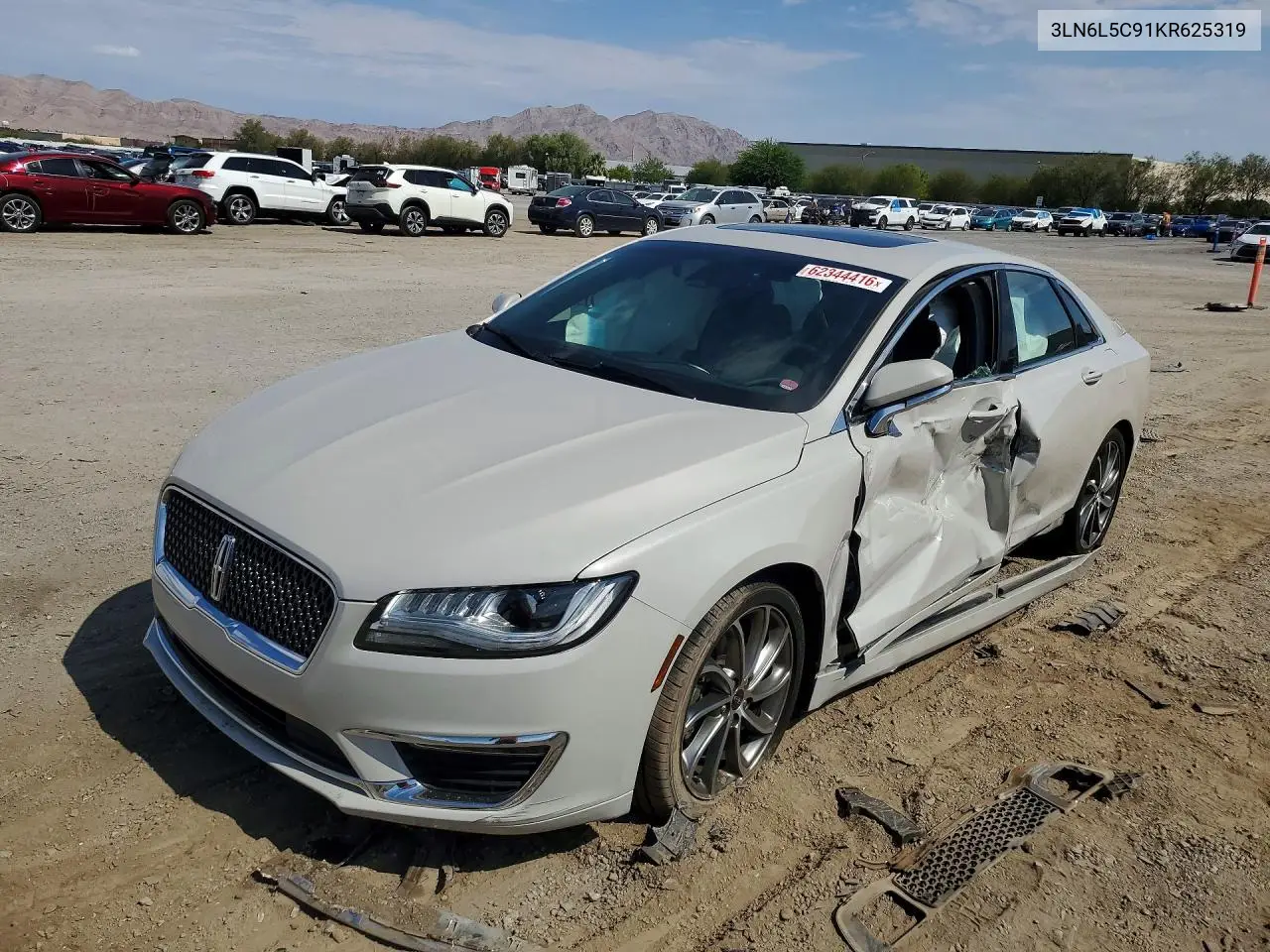 2019 Lincoln Mkz Reserve I VIN: 3LN6L5C91KR625319 Lot: 62344416