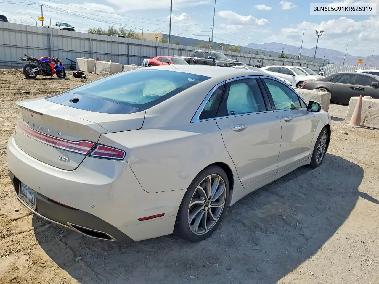 2019 Lincoln Mkz Reserve I VIN: 3LN6L5C91KR625319 Lot: 62344416