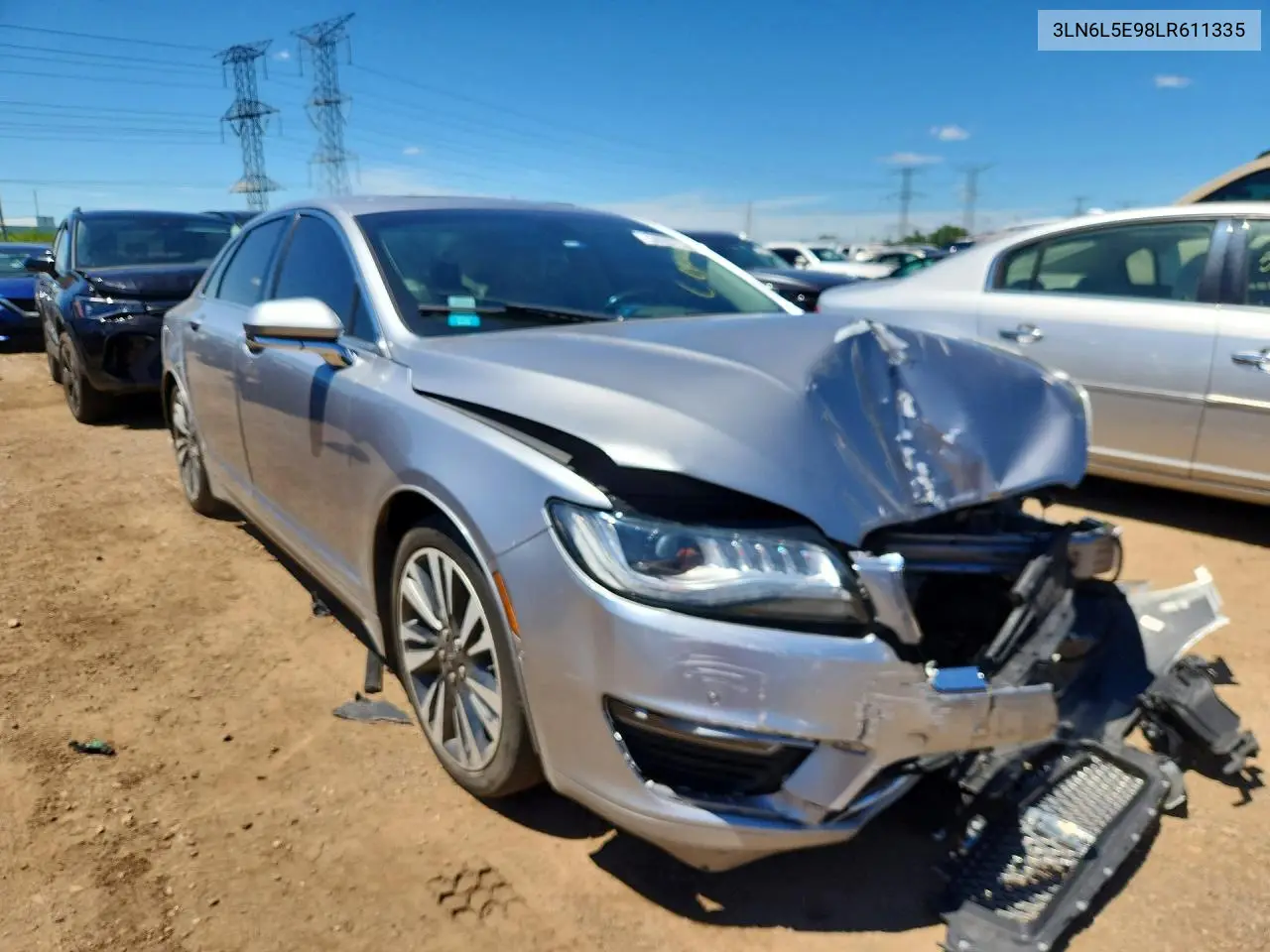 2020 Lincoln Mkz Reserve VIN: 3LN6L5E98LR611335 Lot: 58007556