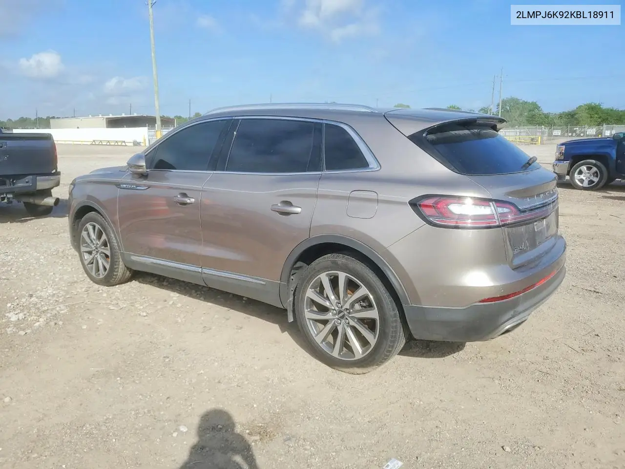 2019 Lincoln Nautilus Select VIN: 2LMPJ6K92KBL18911 Lot: 49339536