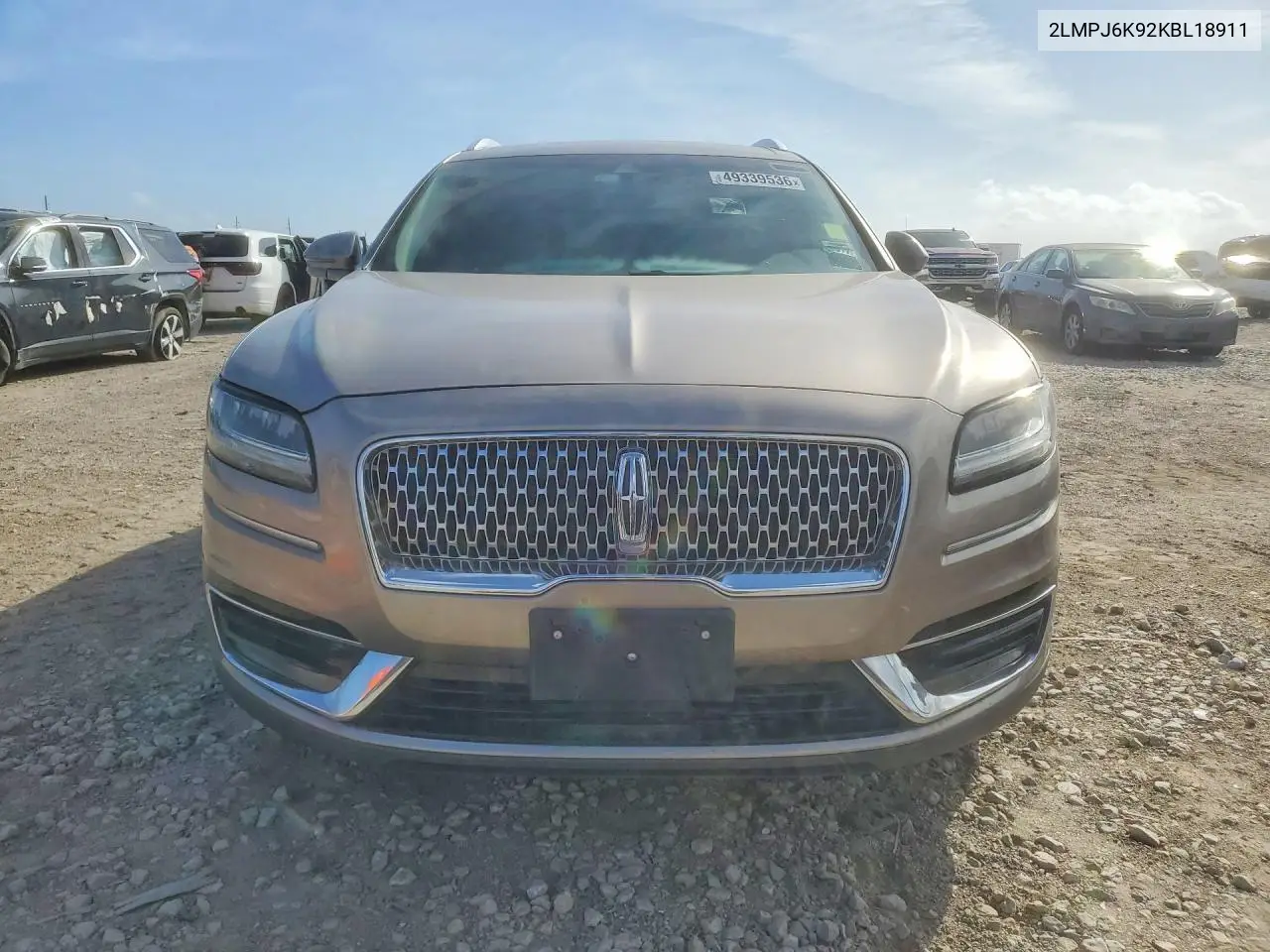 2019 Lincoln Nautilus Select VIN: 2LMPJ6K92KBL18911 Lot: 49339536