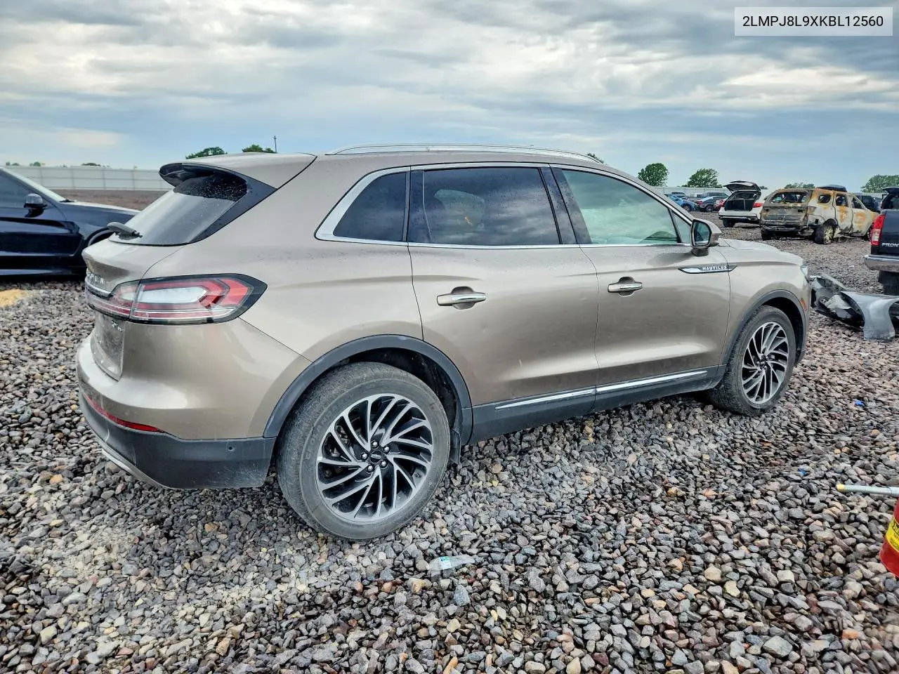 2019 Lincoln Nautilus Reserve VIN: 2LMPJ8L9XKBL12560 Lot: 52146586