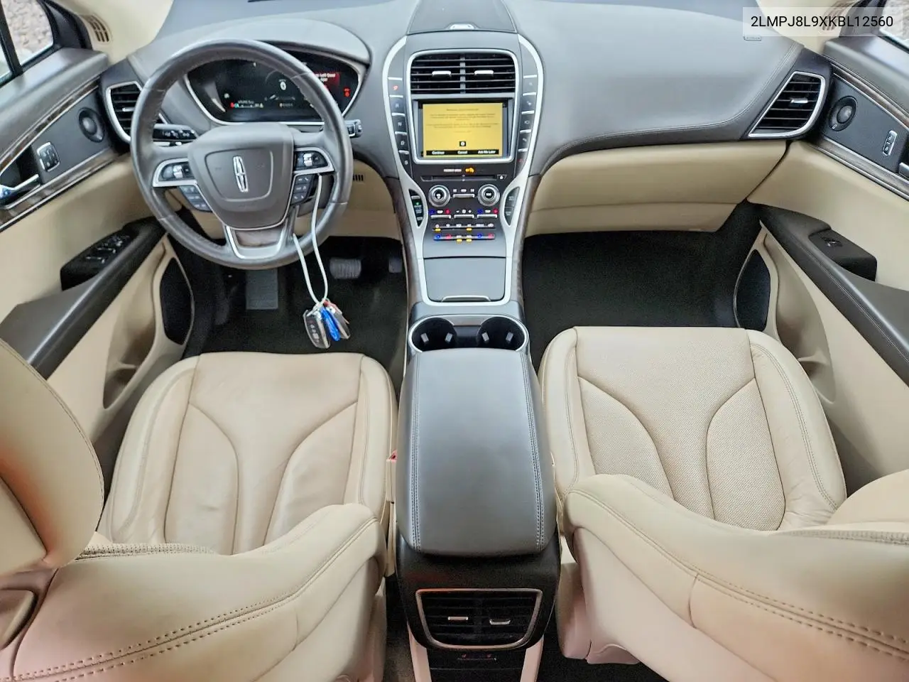 2019 Lincoln Nautilus Reserve VIN: 2LMPJ8L9XKBL12560 Lot: 52146586