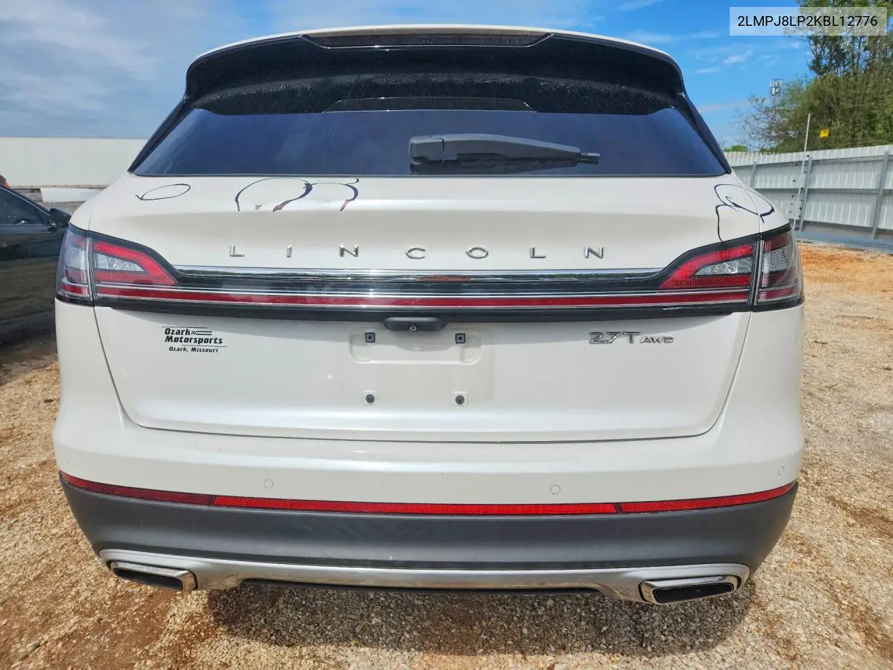 2019 Lincoln Nautilus Reserve VIN: 2LMPJ8LP2KBL12776 Lot: 52459366