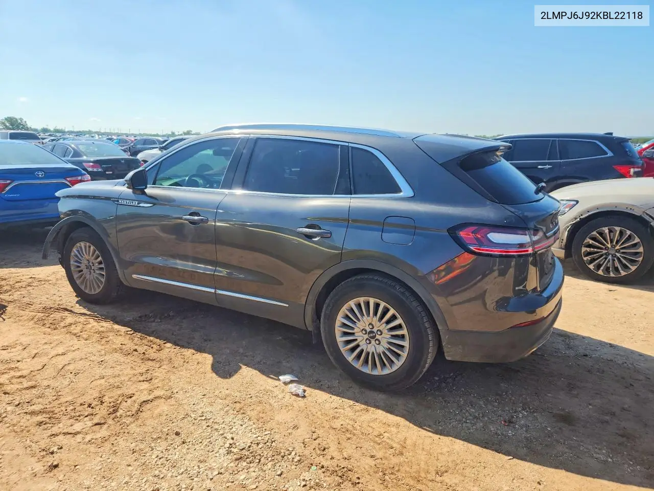 2019 Lincoln Nautilus VIN: 2LMPJ6J92KBL22118 Lot: 53122786