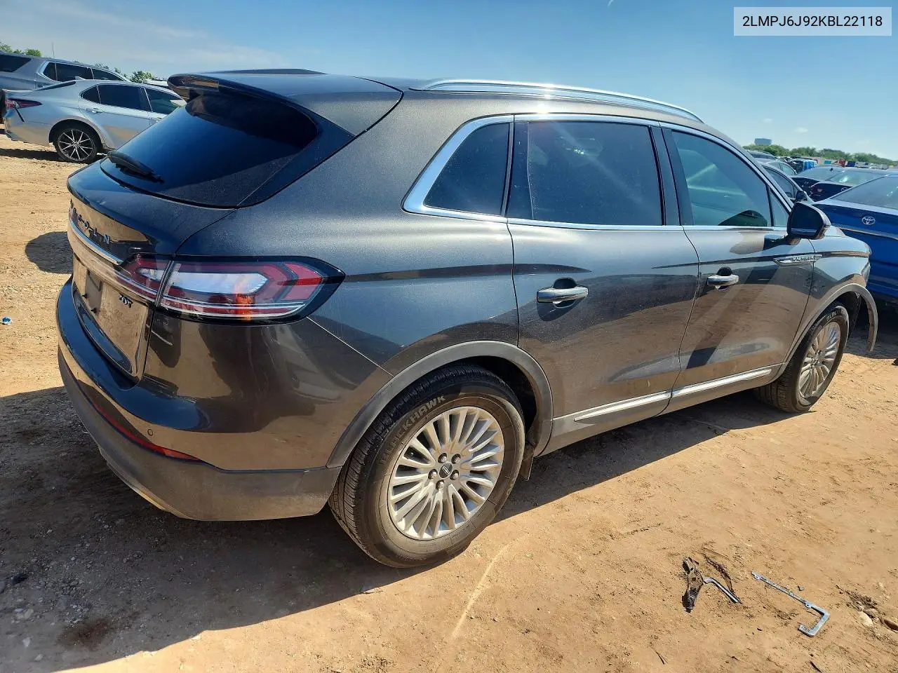 2019 Lincoln Nautilus VIN: 2LMPJ6J92KBL22118 Lot: 53122786