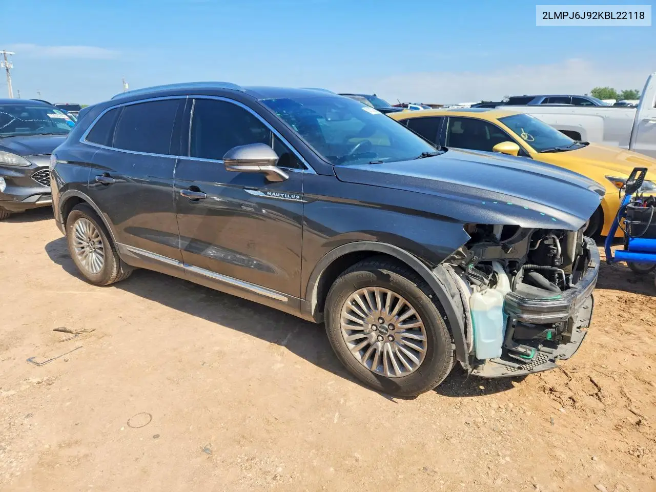 2019 Lincoln Nautilus VIN: 2LMPJ6J92KBL22118 Lot: 53122786