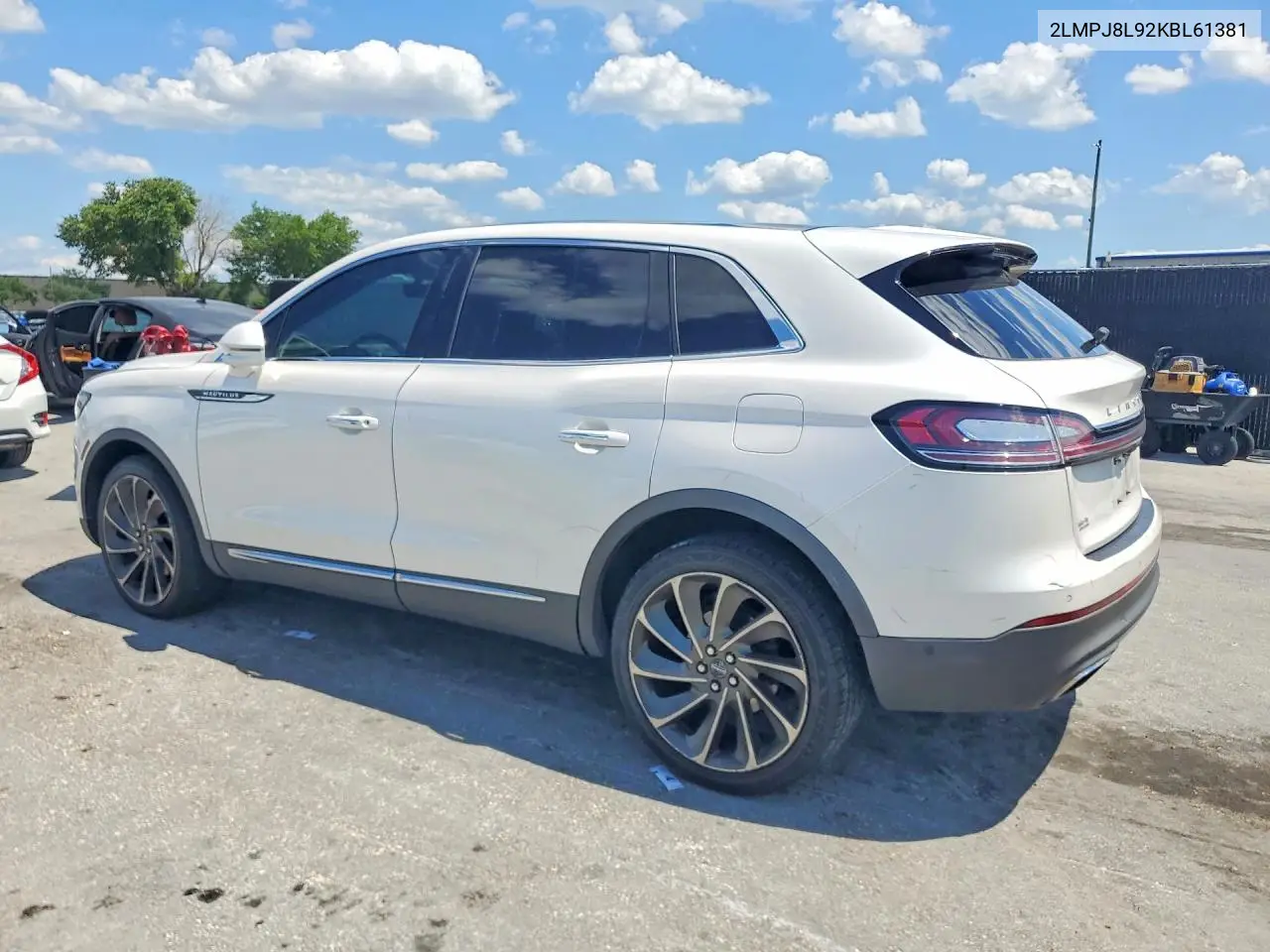 2019 Lincoln Nautilus Reserve VIN: 2LMPJ8L92KBL61381 Lot: 53385426
