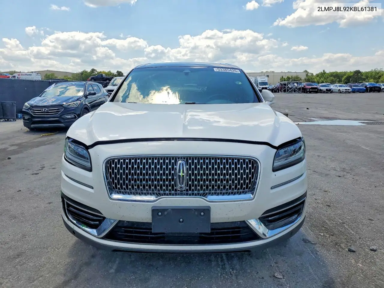 2019 Lincoln Nautilus Reserve VIN: 2LMPJ8L92KBL61381 Lot: 53385426