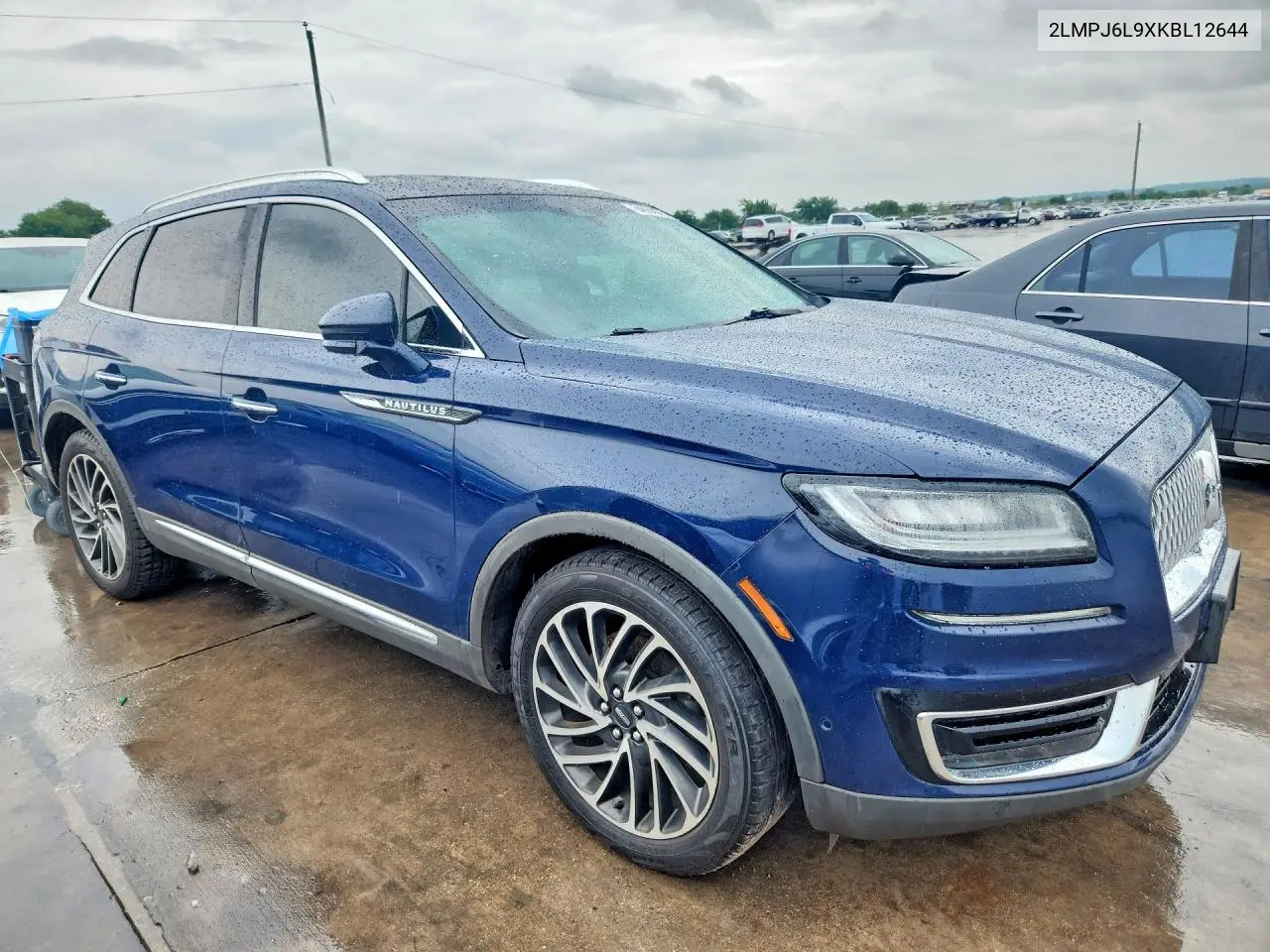 2019 Lincoln Nautilus Reserve VIN: 2LMPJ6L9XKBL12644 Lot: 54664086