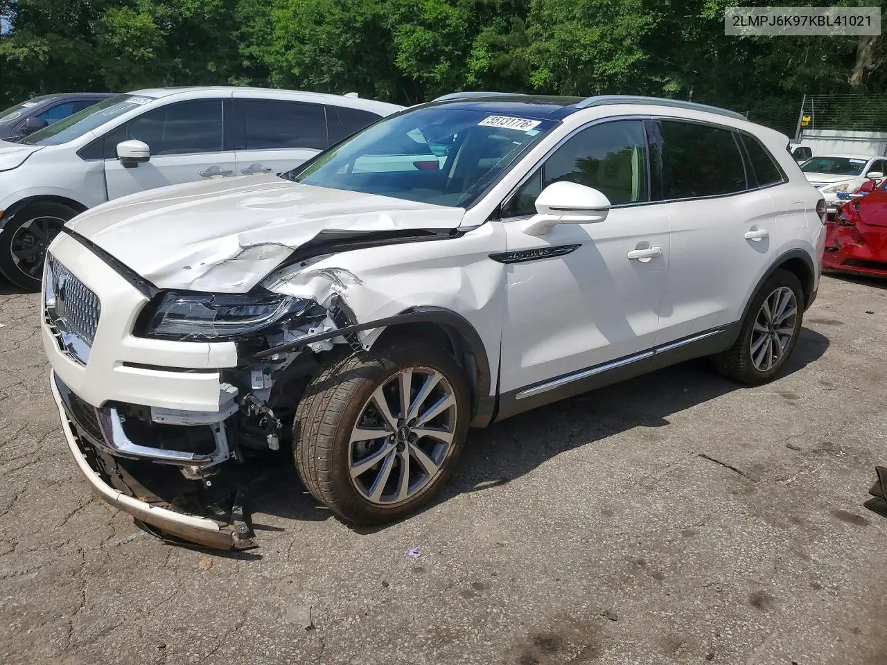 2019 Lincoln Nautilus Select VIN: 2LMPJ6K97KBL41021 Lot: 55131776
