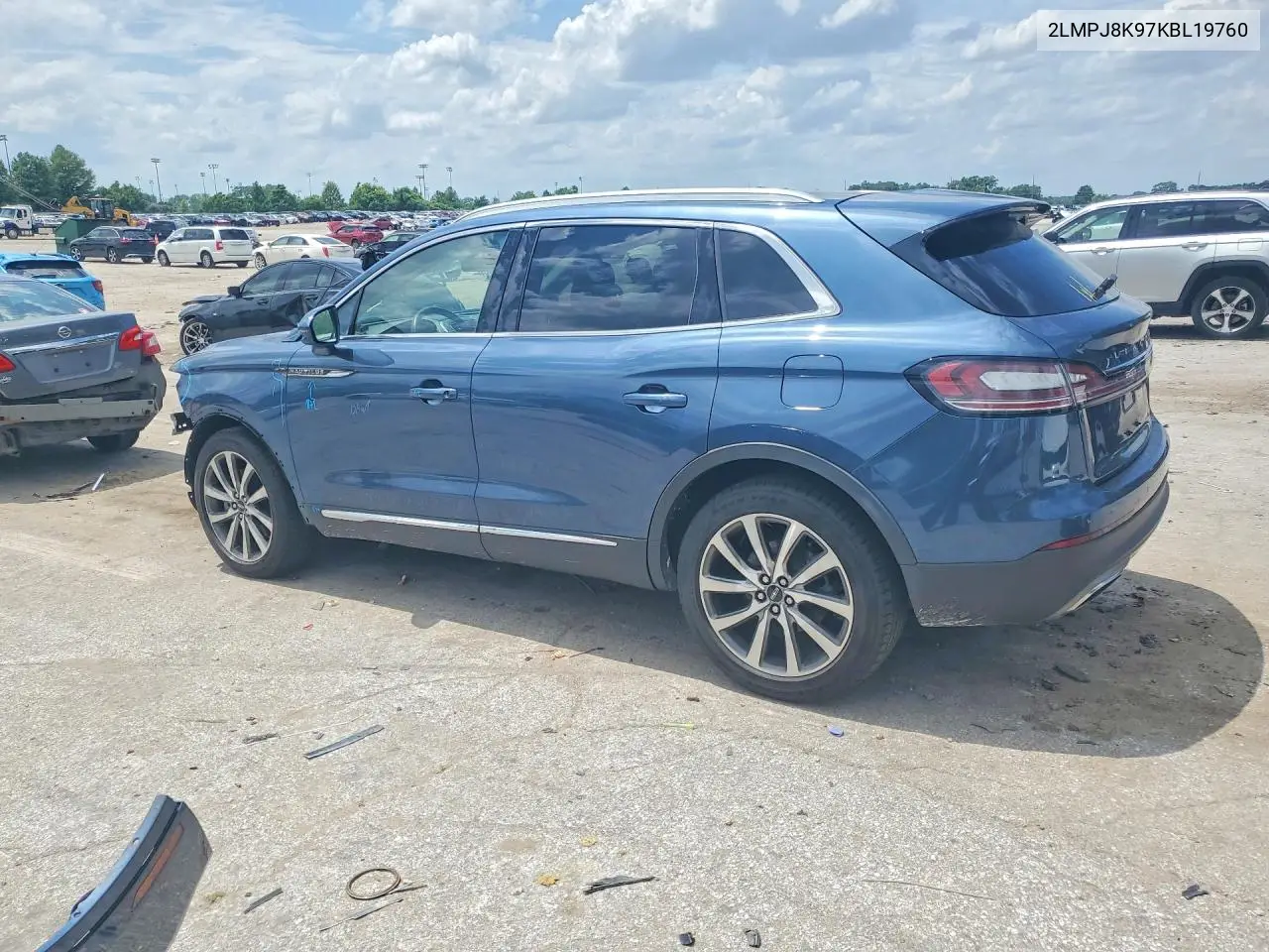 2019 Lincoln Nautilus Select VIN: 2LMPJ8K97KBL19760 Lot: 56604406