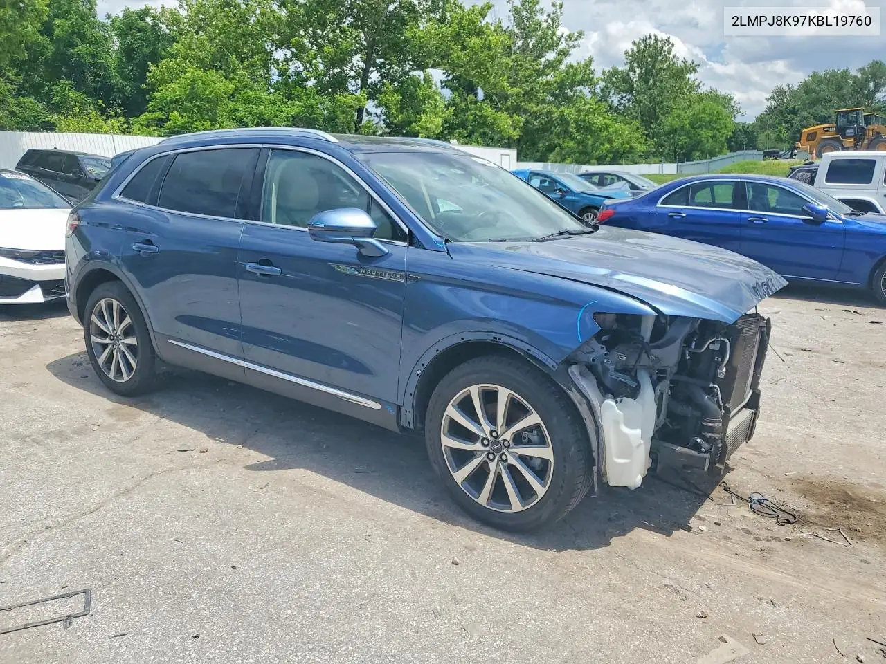 2019 Lincoln Nautilus Select VIN: 2LMPJ8K97KBL19760 Lot: 56604406