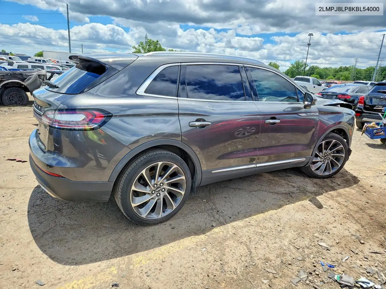 2019 Lincoln Nautilus Reserve VIN: 2LMPJ8LP8KBL54000 Lot: 57112656