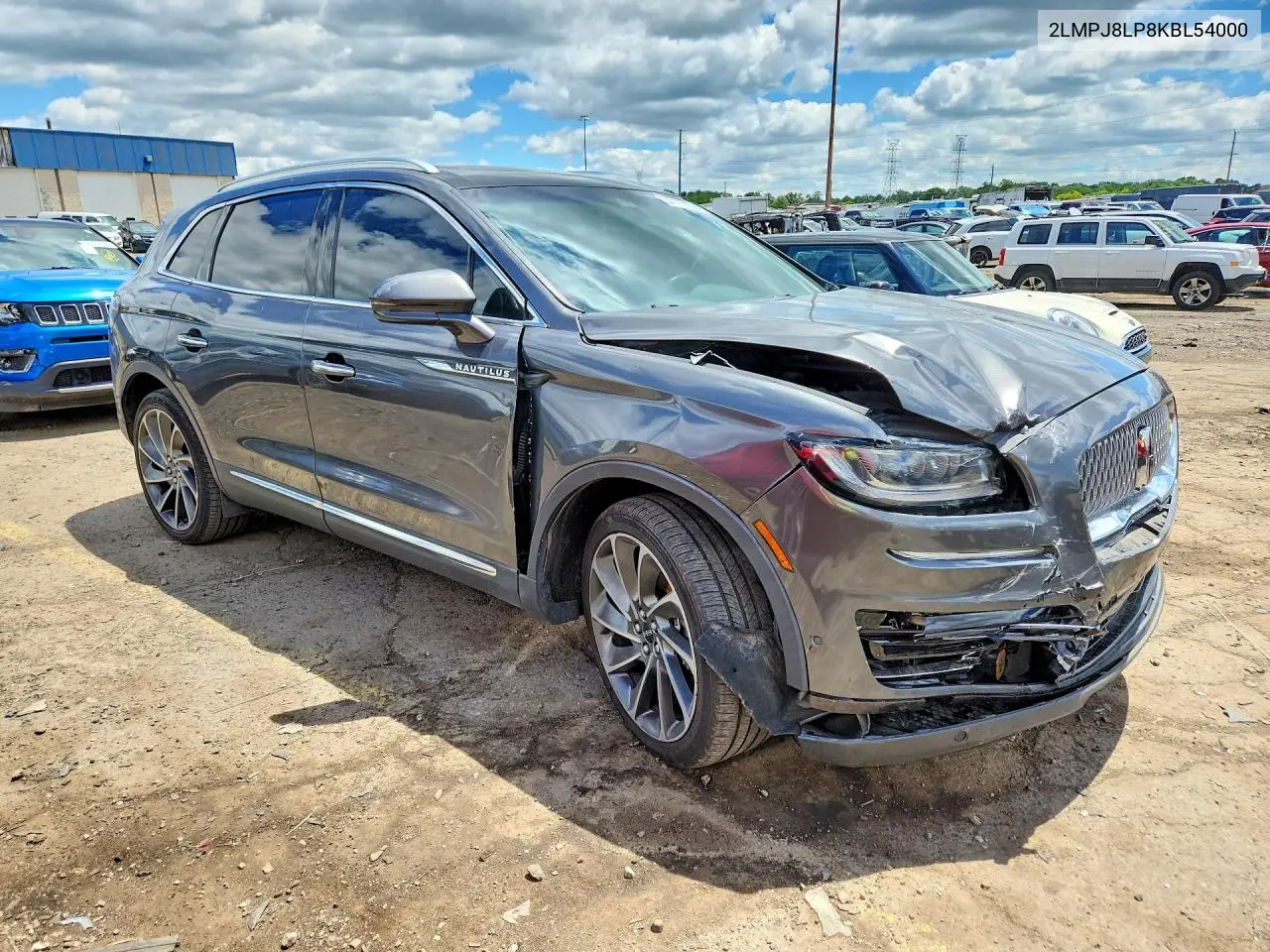2019 Lincoln Nautilus Reserve VIN: 2LMPJ8LP8KBL54000 Lot: 57112656
