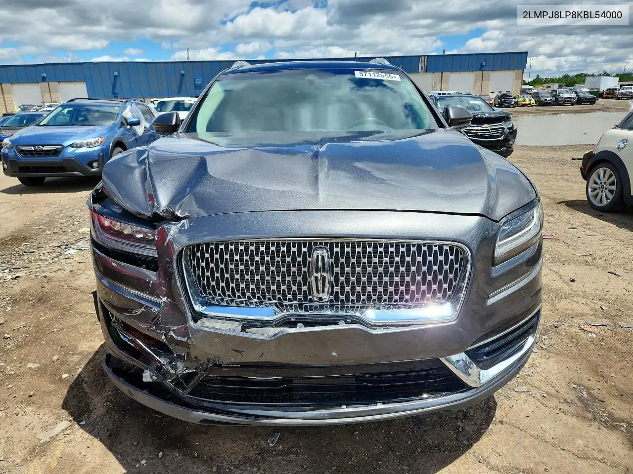 2019 Lincoln Nautilus Reserve VIN: 2LMPJ8LP8KBL54000 Lot: 57112656