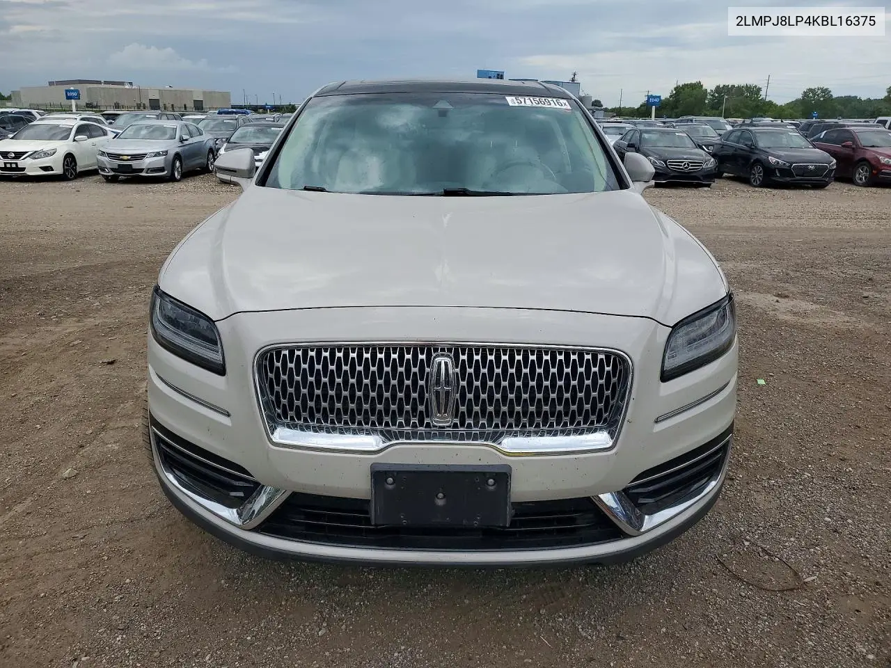 2019 Lincoln Nautilus Reserve VIN: 2LMPJ8LP4KBL16375 Lot: 57156916