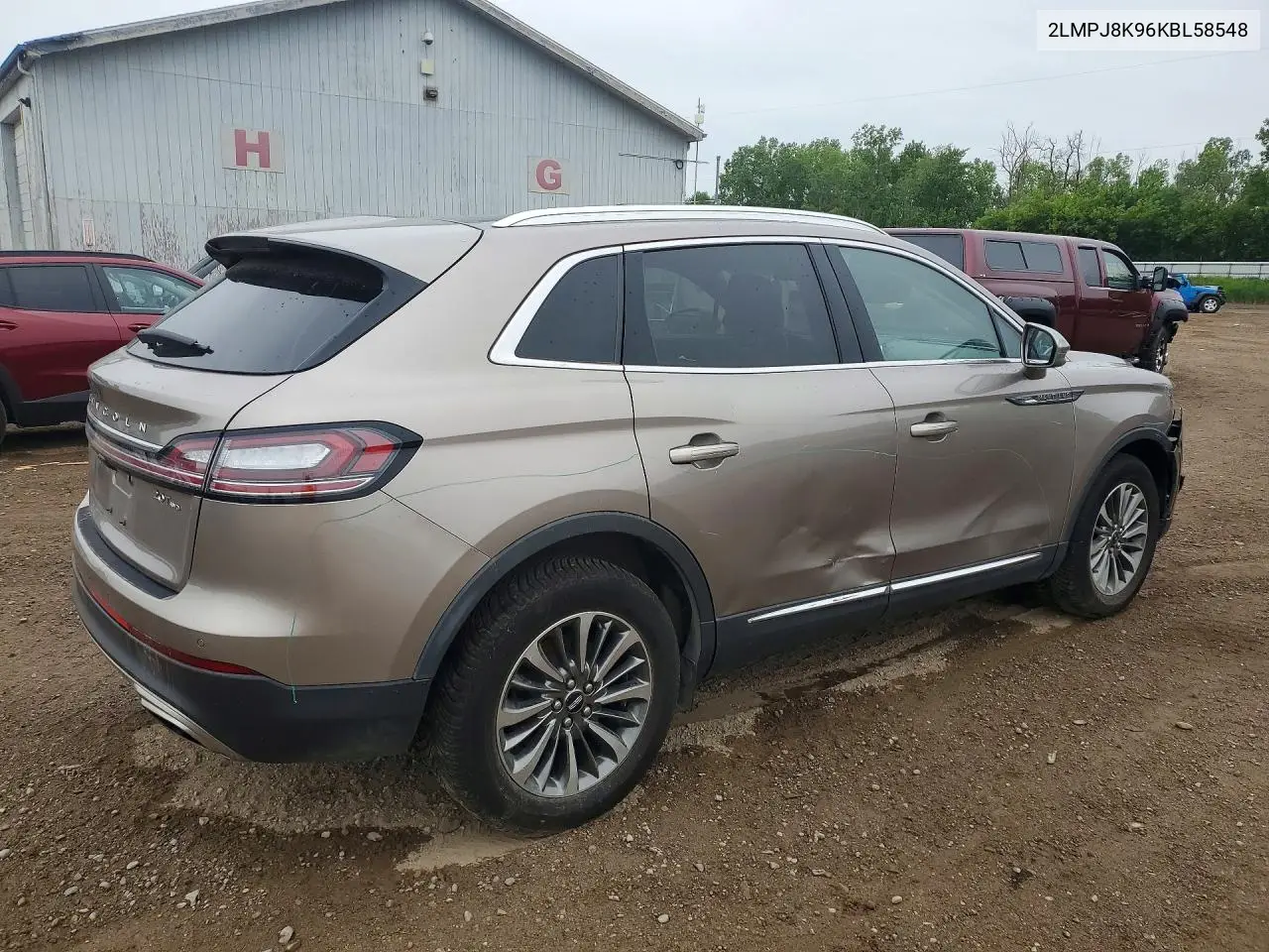 2019 Lincoln Nautilus Select VIN: 2LMPJ8K96KBL58548 Lot: 57272396