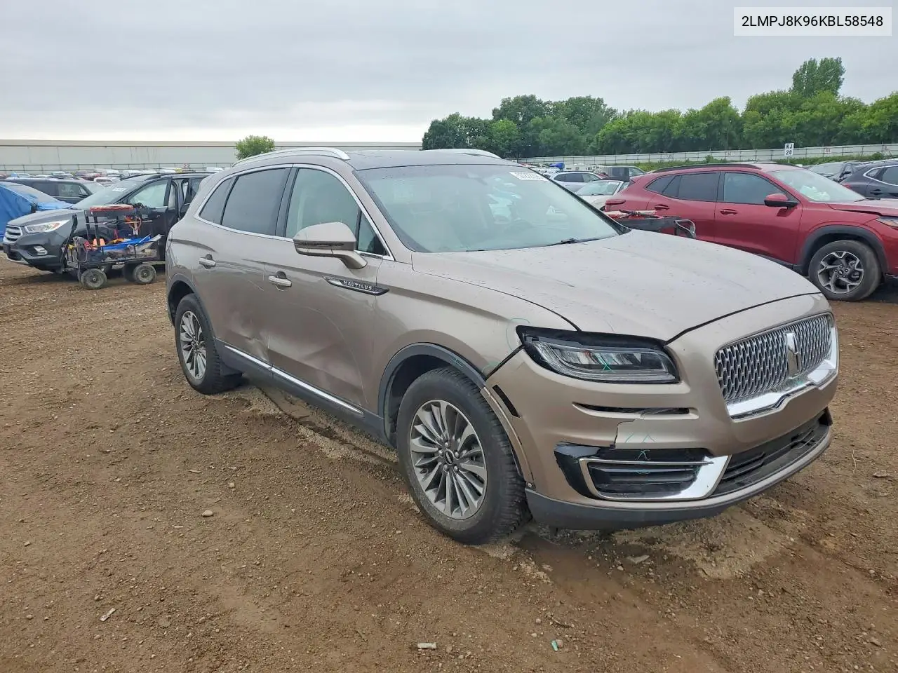 2019 Lincoln Nautilus Select VIN: 2LMPJ8K96KBL58548 Lot: 57272396