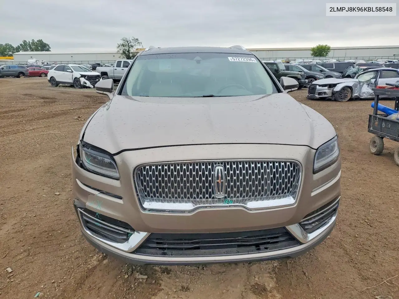 2019 Lincoln Nautilus Select VIN: 2LMPJ8K96KBL58548 Lot: 57272396