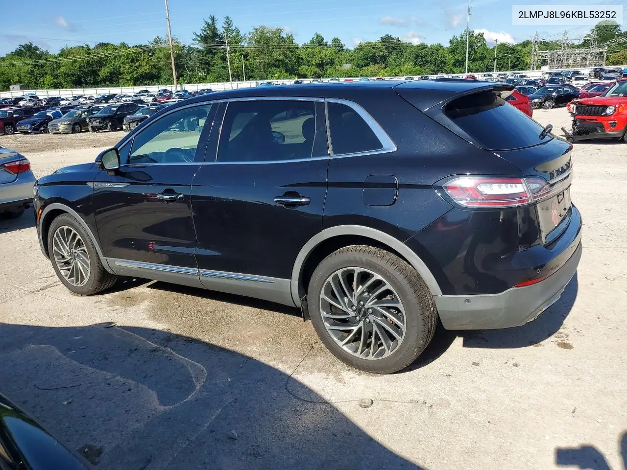 2019 Lincoln Nautilus Reserve VIN: 2LMPJ8L96KBL53252 Lot: 57817486