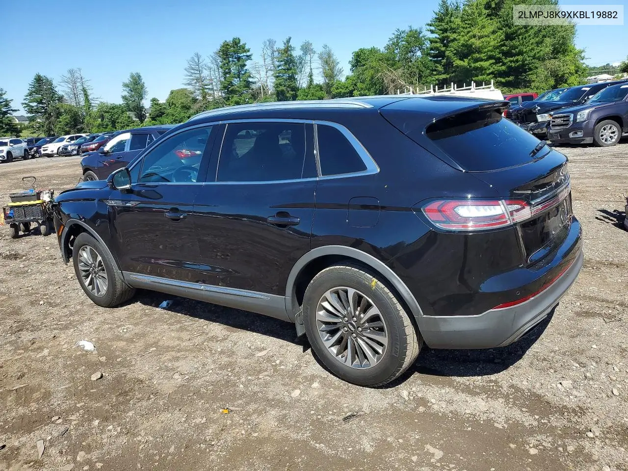 2019 Lincoln Nautilus Select VIN: 2LMPJ8K9XKBL19882 Lot: 58532336