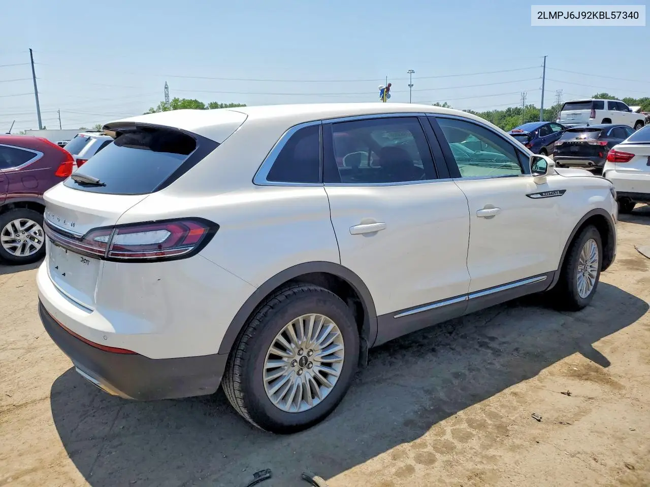 2019 Lincoln Nautilus VIN: 2LMPJ6J92KBL57340 Lot: 58883036