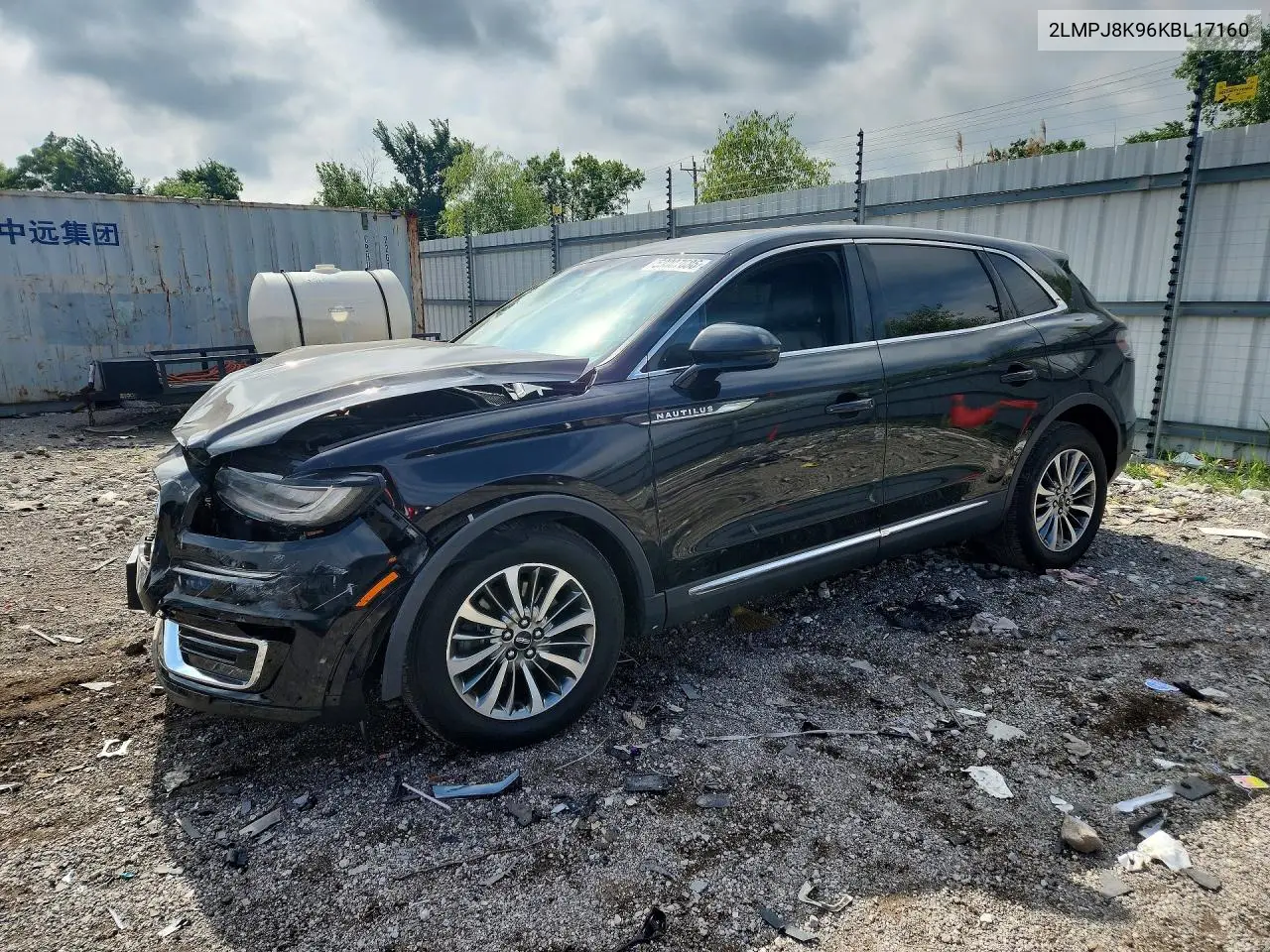 2019 Lincoln Nautilus Select VIN: 2LMPJ8K96KBL17160 Lot: 59007686