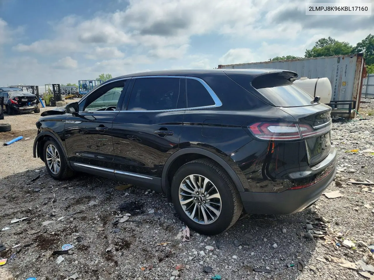 2019 Lincoln Nautilus Select VIN: 2LMPJ8K96KBL17160 Lot: 59007686