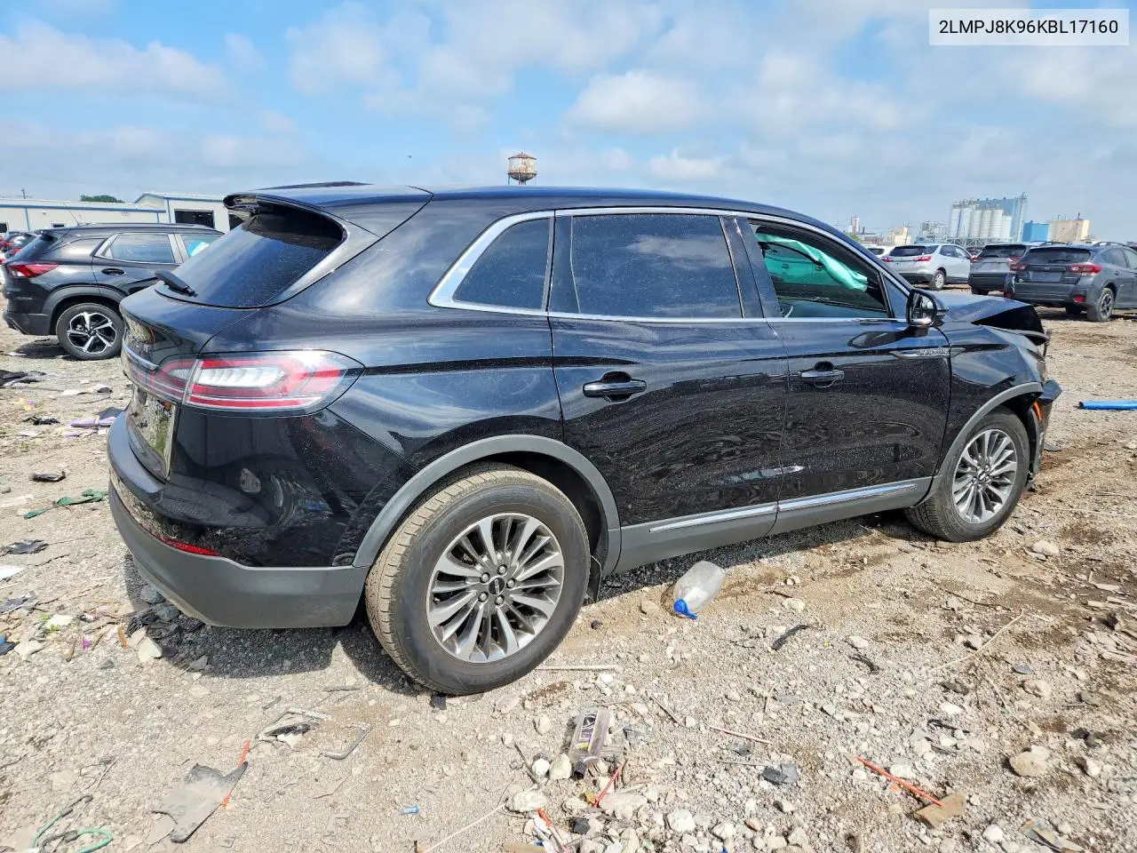 2019 Lincoln Nautilus Select VIN: 2LMPJ8K96KBL17160 Lot: 59007686