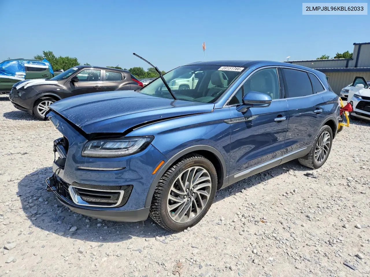 2019 Lincoln Nautilus Reserve VIN: 2LMPJ8L96KBL62033 Lot: 59151766