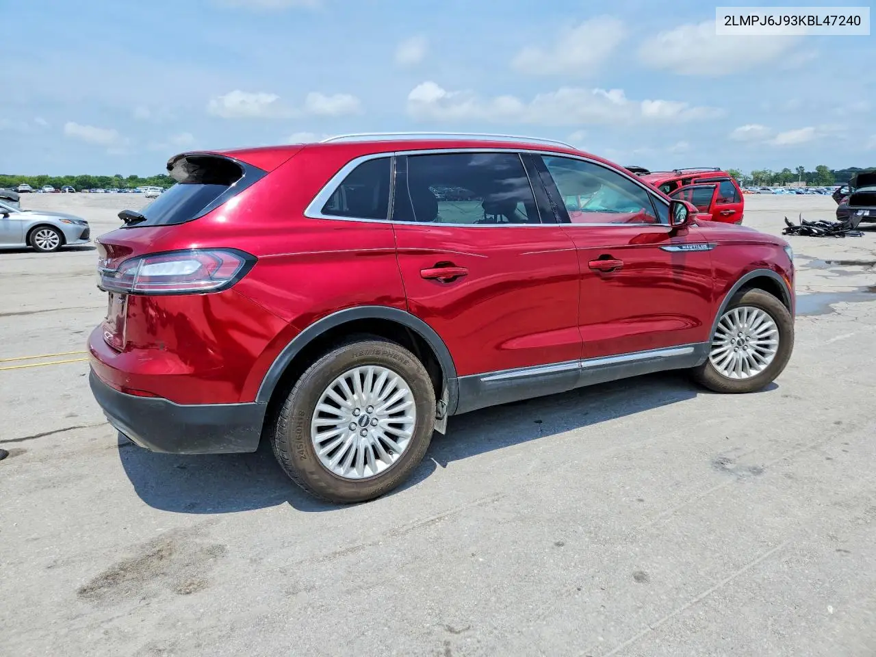 2019 Lincoln Nautilus VIN: 2LMPJ6J93KBL47240 Lot: 59245286